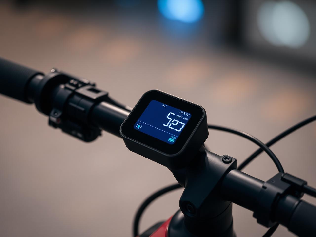 Close up of the HerX eBike smart display